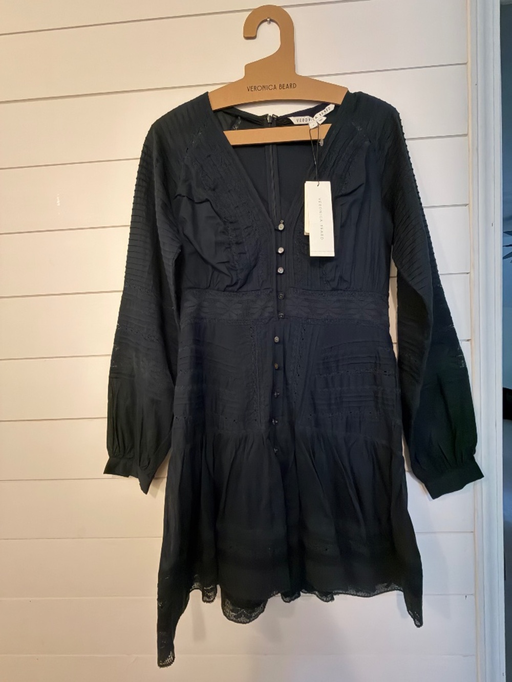 Veronica Beard Dark Blue Mini Dress 4